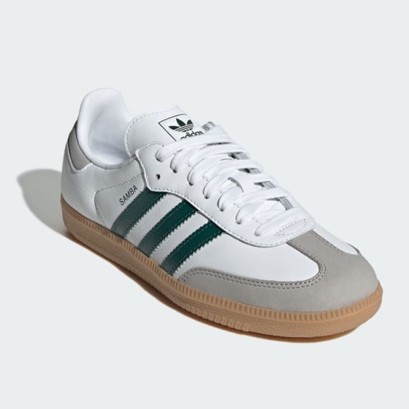 adidas Other - ADIDAS Samba OG Gum Sneakers in Cloud White Collegiate Green Sz 11